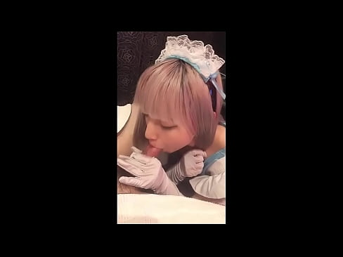 ❤️ יפני איידול [מאיוקה], תחפושת עוזרת צרפתית, חלק 1, מציצה וטלטלה עם קרם ❤️ פורנו רוסי אצלנו ❌